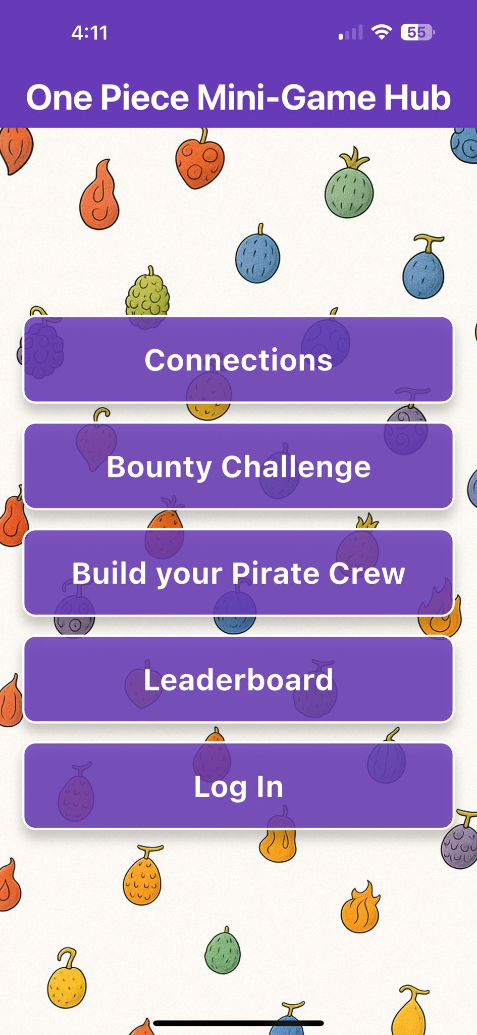 Home page Screenshot